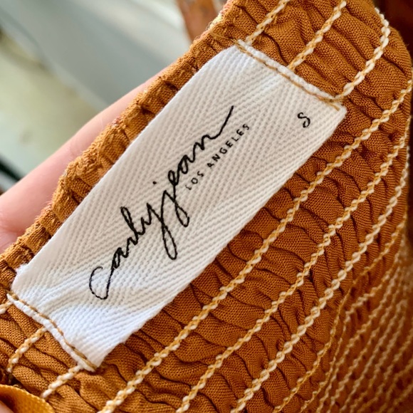 Carly Jean Los Angeles Emilie Blouse, Rust, Size S - Picture 4 of 7